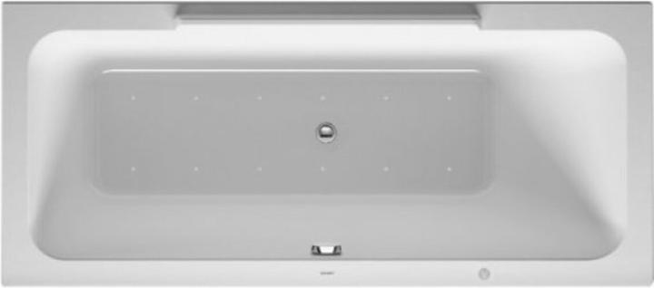 Duravit Whirlwanne DuraStyle 1600x700mm, Einbauversion oder für Wannenverkleidung, 1 Rückenschräg