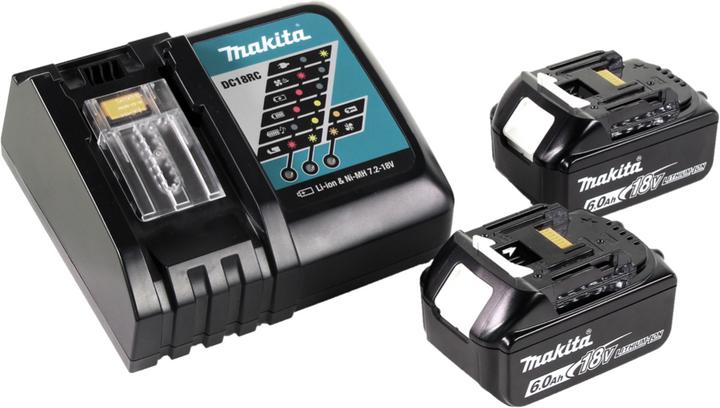 Produktbild Makita BML 802 RG Akku Lampe für 14,4 und 18V Akkus + 2x Akku 6,0 Ah + Ladegerät