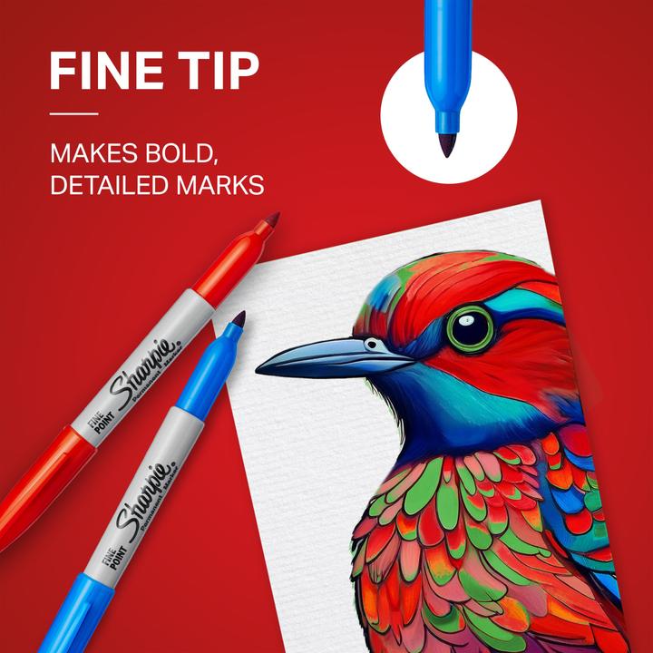 Produktbild Sharpie Rundspitze fein (Juoda, 0.90 mm, 12 x)