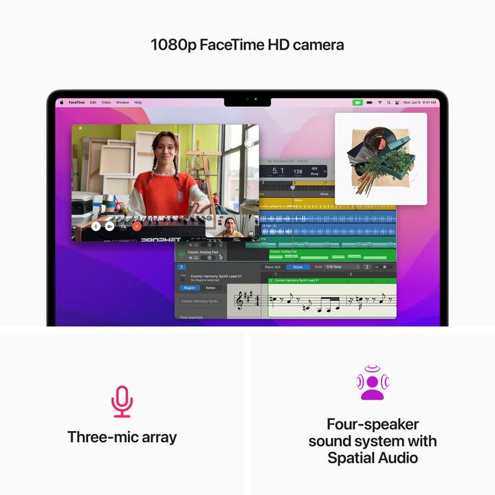 Image du produit Apple MacBook Air - 2022 (13.60", M2, 8 Go, 256 Go, DE)