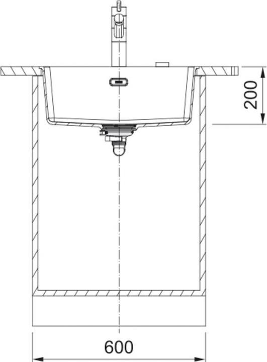 Produktbild Franke Farbspüle Fragranit Maris MRG 210-52 (Einbauspüle, 20 cm, 52 cm)
