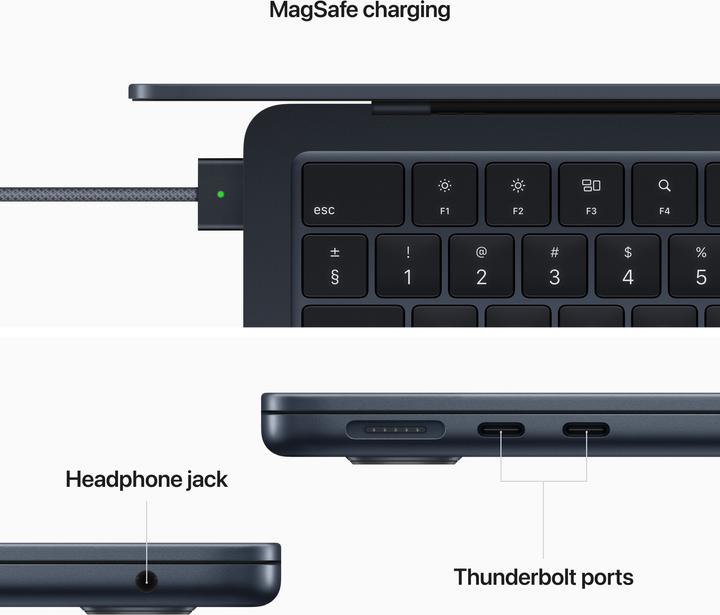 Produktbild Apple MacBook Air – 2022 (13.60", M2, 16 GB, 1000 GB, CH)