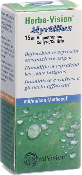 Actual product image OmniVision Eye drops Herba-Vision Myrtillus (15 ml, 15 ml eye drops)