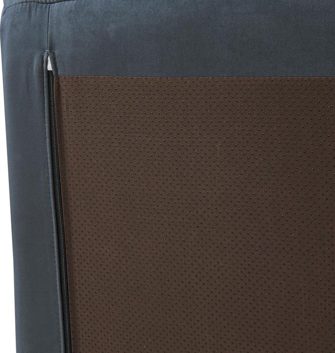 Produktbild En.Casa Fusshocker Kodsø 35x80x65 cm Mikrofaser Schwarz