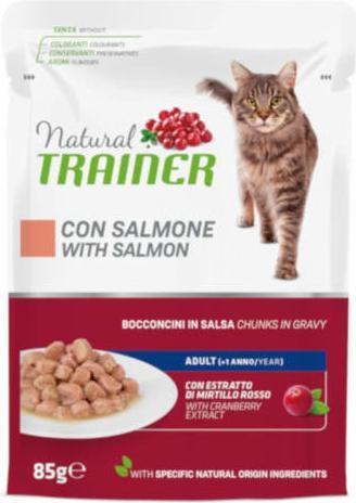 Produktbild Natural Trainer Feline Natural Adult Salmon in Sauce (Adult, 12 Stk., 1020 g)