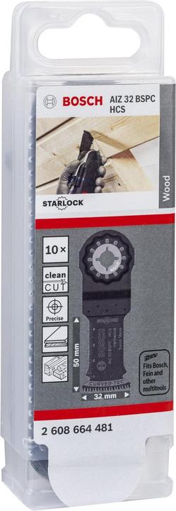 Produktbild Bosch Professional Zubehör HCS Tauchsägeblatt AIZ 32 BSPC Hard Wood, 50 x 32 mm, 10er-Pack