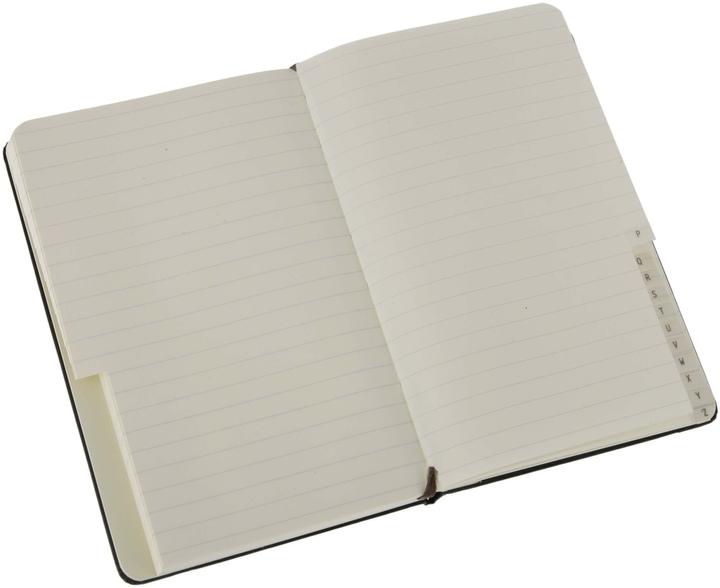Image du produit Moleskine Carnet d'adresses doublé, couverture rigide (A6, À rayures, Couverture rigide)