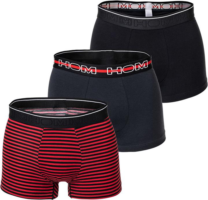 Produktbild HOM Boxershort Casual Bequem sitzend Matt (S, 3er Pack)