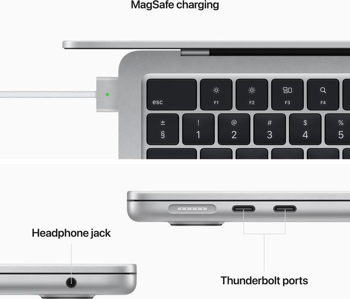 Actual product image Apple MacBook Air – 2022 (13.60", M2, 8 GB, 512 GB, DE)