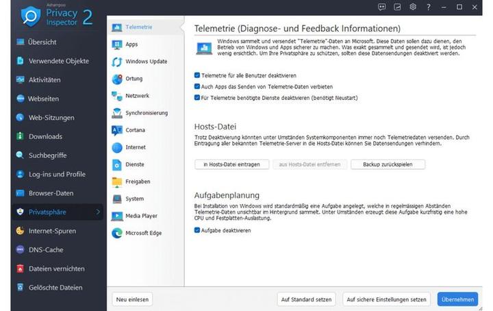 Immagine prodotto Ashampoo Privacy Inspector 2? ESD, Versione completa, 1 PC, Famiglia di prodotti (1 Utente, Senza limiti)