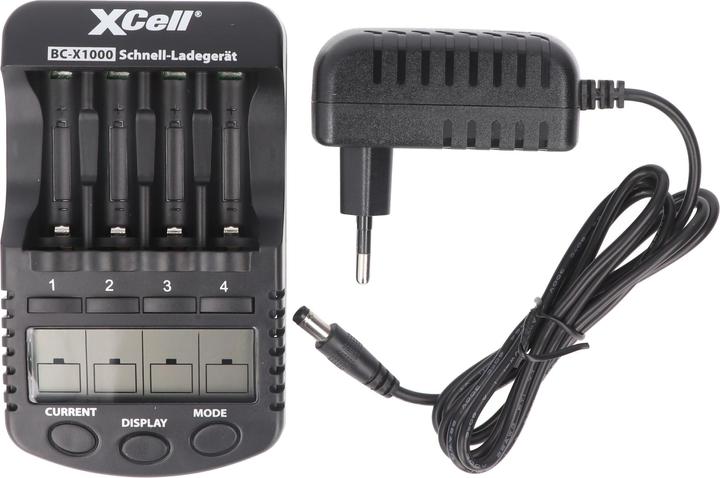 Produktbild XCell Schnell-Ladegerät BC-X1000 Digital LCD (2 Stk., AA, AAA, Ladegerät ohne Akku)