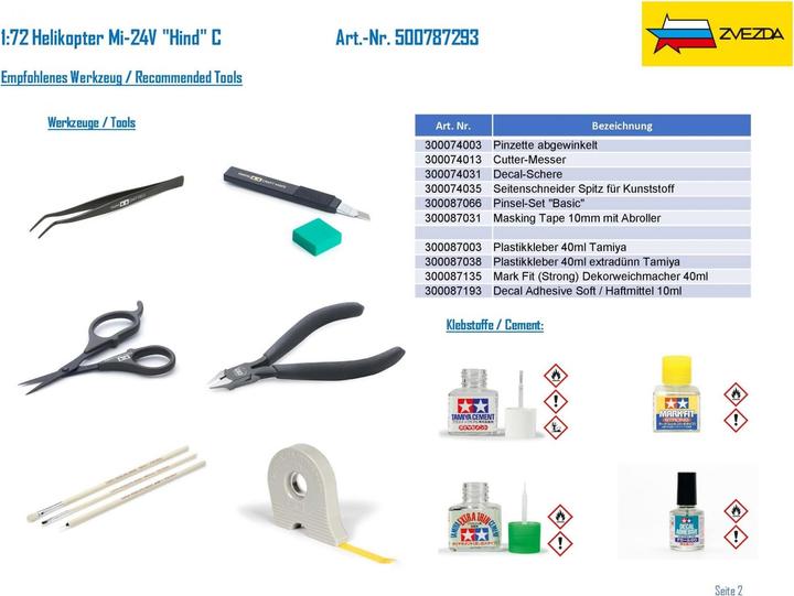 Actual product image Tamiya 1:72 Helicopter Mi-24V Hind C