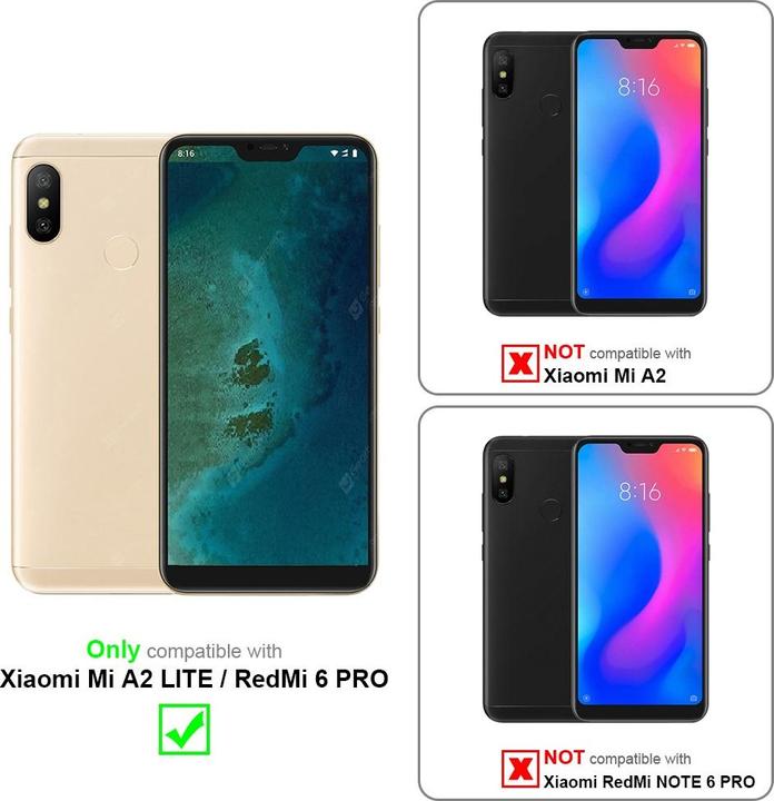 Produktbild Cadorabo Universale Schutzhülle Tasche mit Gürtelclip (Xiaomi Redmi 6 Pro, Xiaomi Mi A2 Lite?)