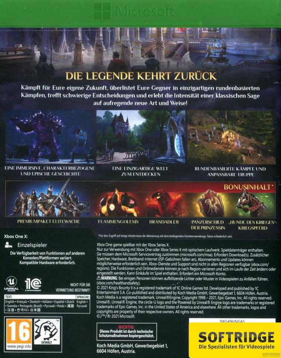 Produktbild 1C Entertainment King's Bounty II - Day One Edition (Xbox One S, Xbox One X, DE)