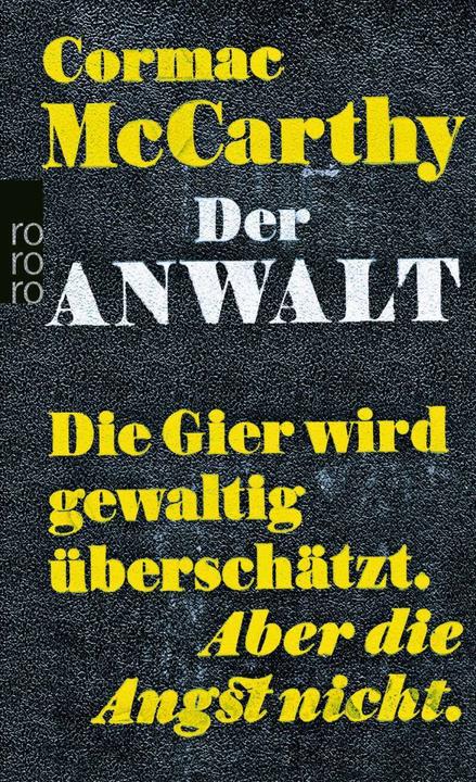 Actual product image The lawyer (German, Cormac McCarthy, 2013)