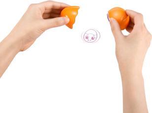Actual product image Zuru Eggywawa bath time surprise yellow