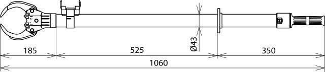 Actual product image Dehn 765040 Locking pliers SZ HH 1060 straight type A