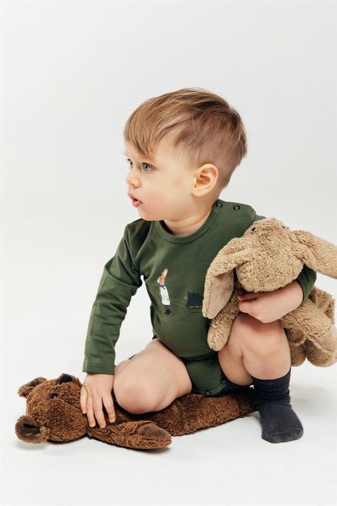 Actual product image Hebe Body mit Häschen und Weihnachtsbaum (74, 80)