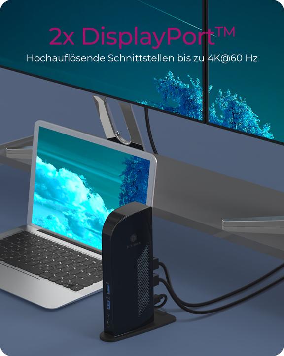 Produktbild Icy Box Ib-Dk2242ac (USB-B, 9 Ports)