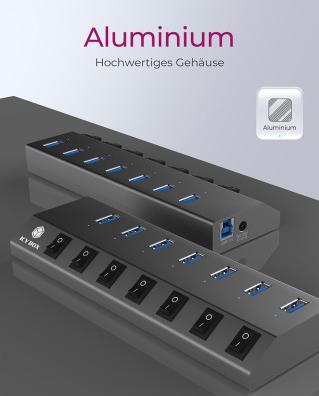 Image du produit Icy Box IB-HUB1701-C3 (USB-C, 7 Ports)