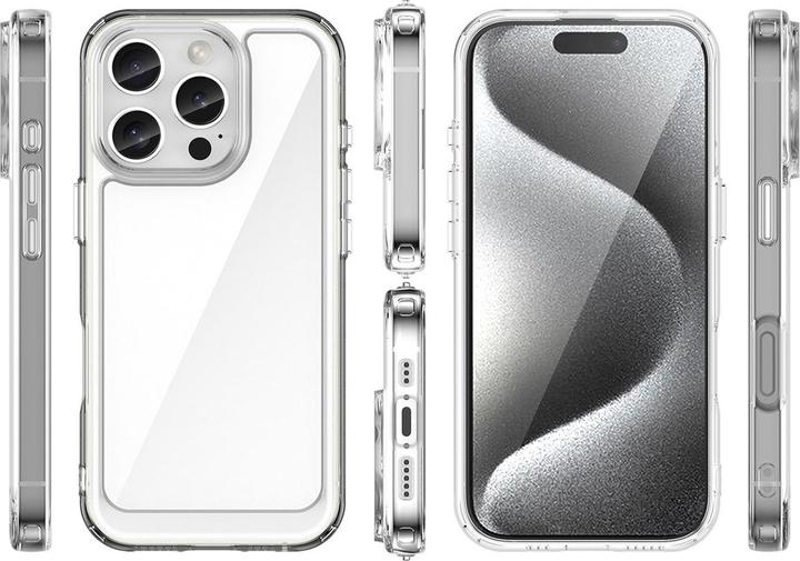 Image du produit Hurtel Outer Space Case avec cadre en gel pour iPhone 16 Pro Max - Transparent (Apple iPhone 16 Pro Max)