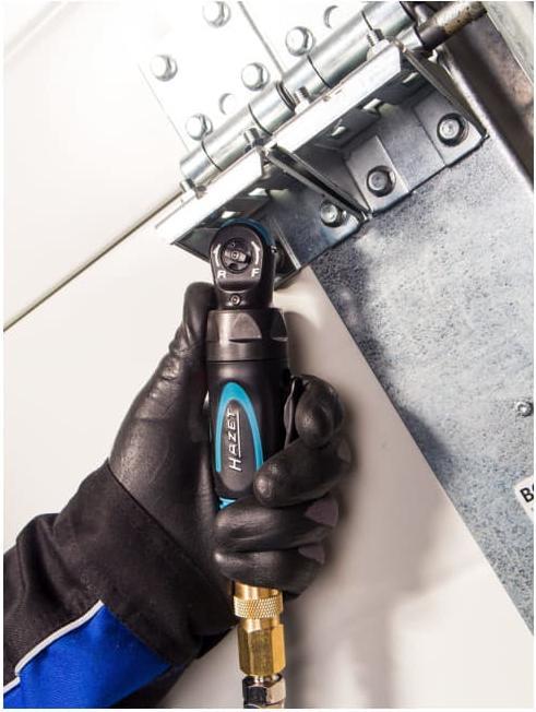 Actual product image HAZET Mini air ratchet 9021P-2 ∙ Square, solid 10 mm (3/8 inch) (3/8")
