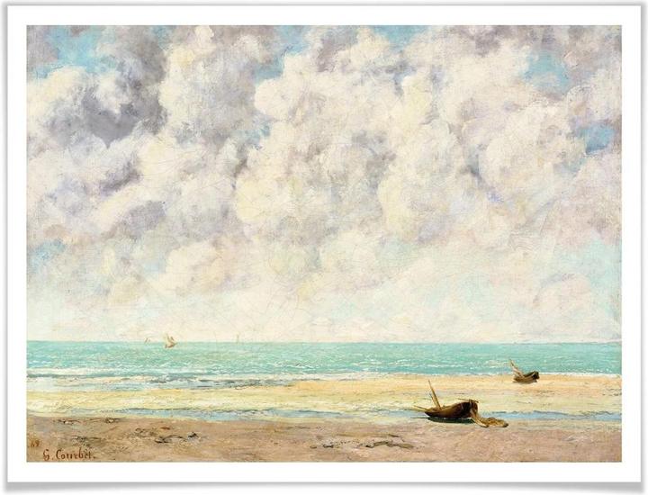 Actual product image Trenddeko Courbet - The calm sea (100 x 80 cm)