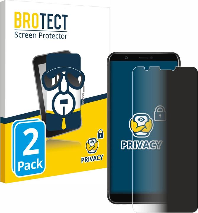 Immagine prodotto BROTECT Pellicola privacy antispia Pellicola di protezione dalla luce blu (2 Pezzo/i, Huawei P Smart (2018))