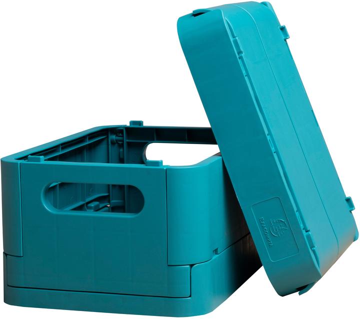 Actual product image Exacompta Boîte pliable The Smart Case mini Skandi - Bleu Pacifique