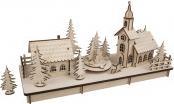 Produktbild Rayher Holz 3D-Bausatz Alpendorf, FSC Mix Credit, natur