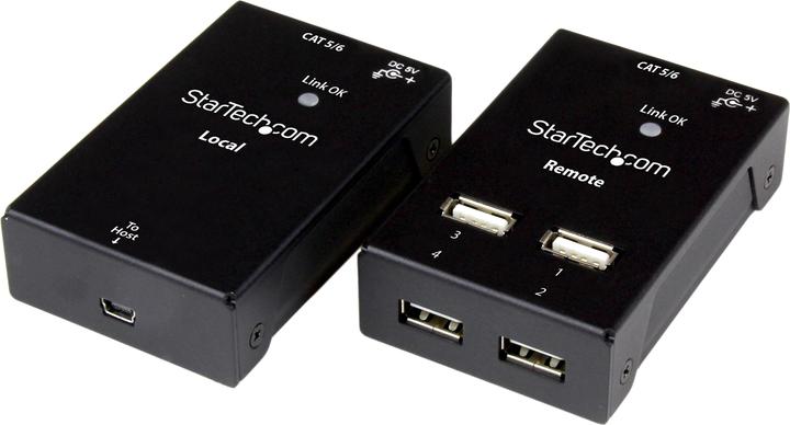 Immagine prodotto StarTech Estensore USB a 4 porte su CAT5/6 (Mini USB, 4 Porti)