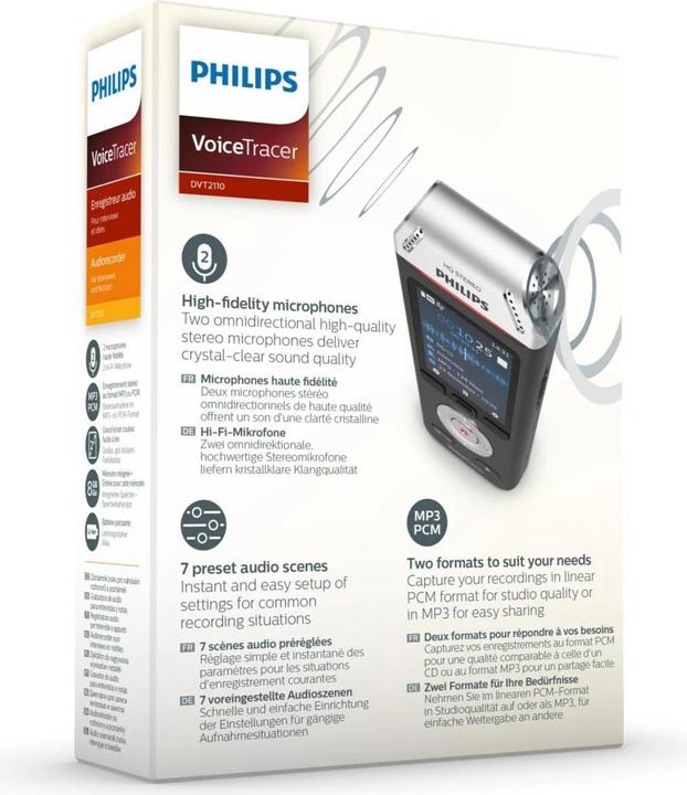Image du produit Philips Voice Tracer DVT2110 (8 Go)