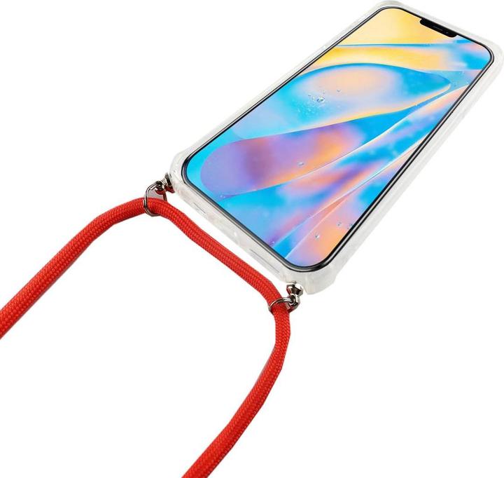 Actual product image König Design Apple iPhone 12 mini Mobile Phone Chain Case with Strap Case to hang around Cord Pink New