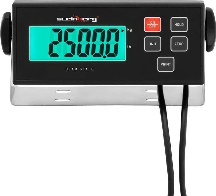 Actual product image Steinberg Weighing Scale - digital - 2500 kg / 0.5 kg - 1000 x 100 mm
