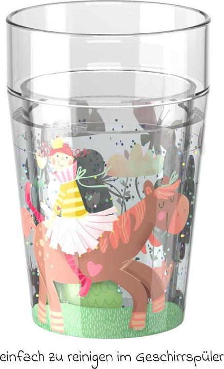 Haba Glitzerbecher Prinzessin & Pferd