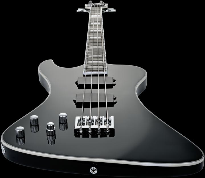 Actual product image Hagstrom E-Bass, Nekromant 4, Black Gloss, Linkshänder (Electric guitar)