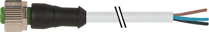 Image du produit Murr Elektronik Cordon de raccordement/sensoriel M12 à 4 pôles avec câble 4x0,34mm2 PVC gris UL,CSA 10 mètres