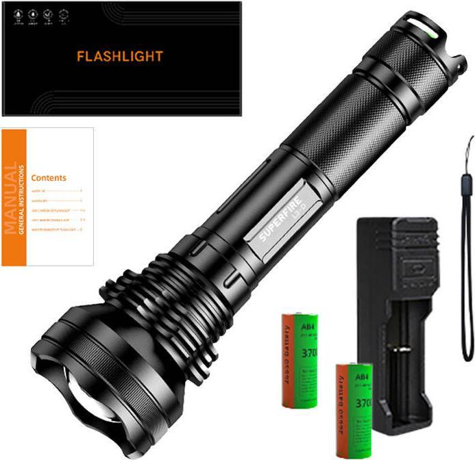 Image du produit Superfire Lampe torche L3-D, 2700lm, USB (24.10 cm, 2700 lm)