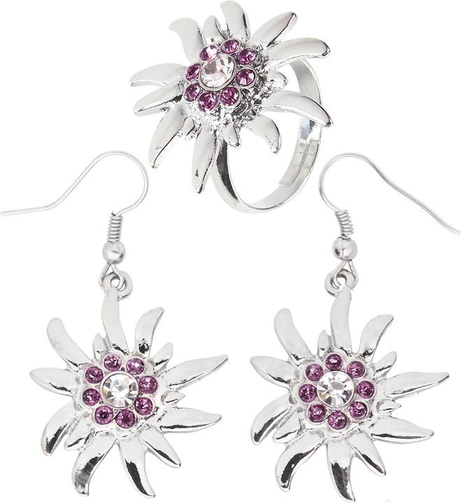 Image du produit Widmann Ohrringe und Ring Edelweiss