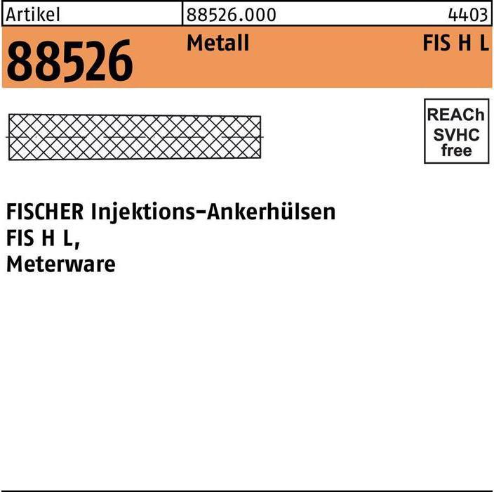 Actual product image Fischer Anchor sleeve FIS H 22x1000 L (6 pcs.)