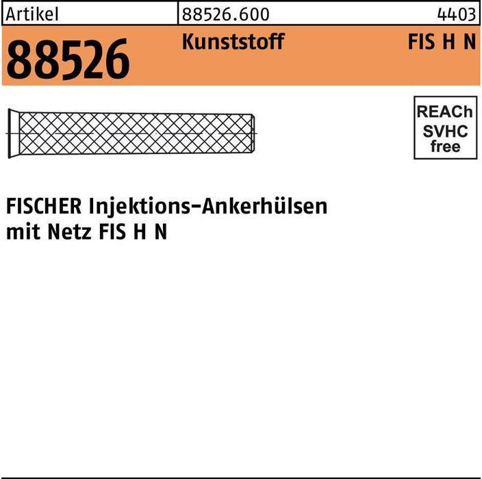 Productafbeelding Fischer FIS 050472 Ankerhuls FIS H 18x85 N (20 Pcs.)