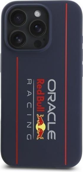 Produktbild Red Bull Racing - Silicone Oversize Vertical Logo MagSafe (RBHMP16L24SIOLRV) - iPhone 16 Pro - Navy (Apple iPhone 16 Pro)