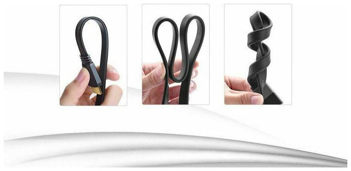Produktbild Ugreen HDMI 2.0 Flachband 4K 1080p vergoldet (1.50 m, HDMI)