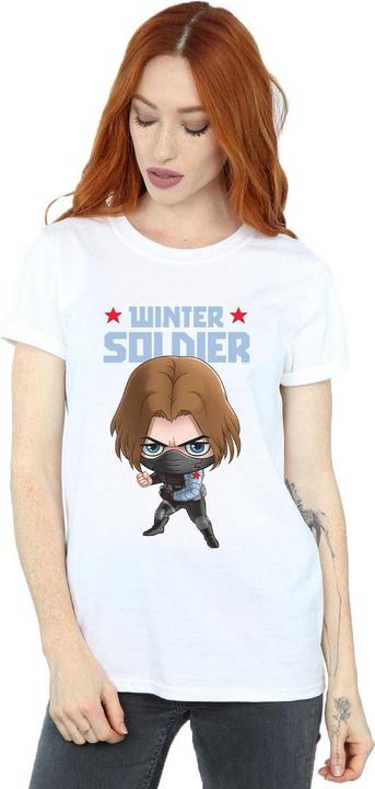 Immagine prodotto Winter Soldier Bucky Toon Maglietta Ampia Donna (4XL)