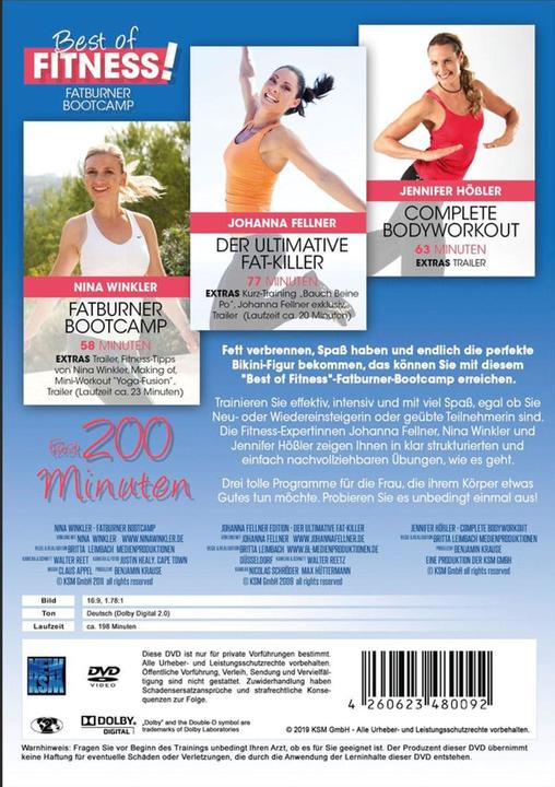 Produktbild Best of Fitness - Fatburner Bootkamp 3auf1 (DVD, Deutsch)