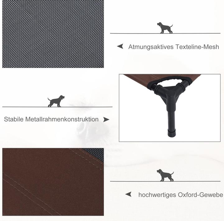 Produktbild PawHut Hundeliege mit atmungsaktiven Bezug (Hund)
