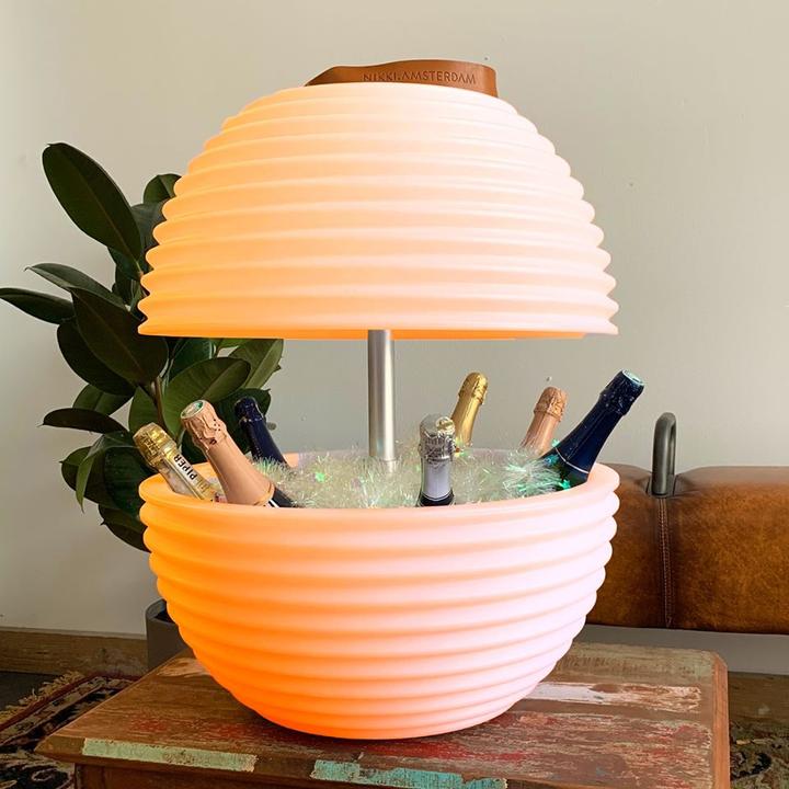 Actual product image Nikki.Amsterdam The.Bowl | Bluetooth® Speaker Lamp and Winecooler (Rechargeable battery operated)