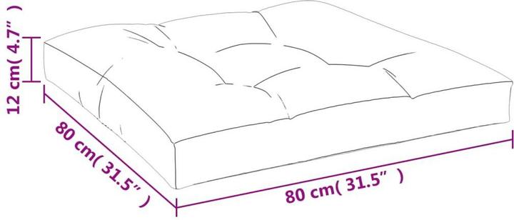 Actual product image VidaXL 10-piece garden lounge set with cushions (80 x 80 cm)