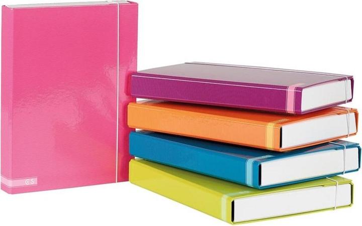 Actual product image BEE Folder box A4 for elastic band Fashion Colours (A4)