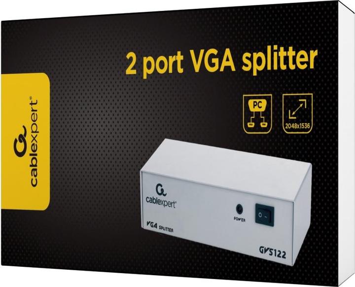 Actual product image Gembird GVS122 VGA video splitter (0.65 m, VGA)